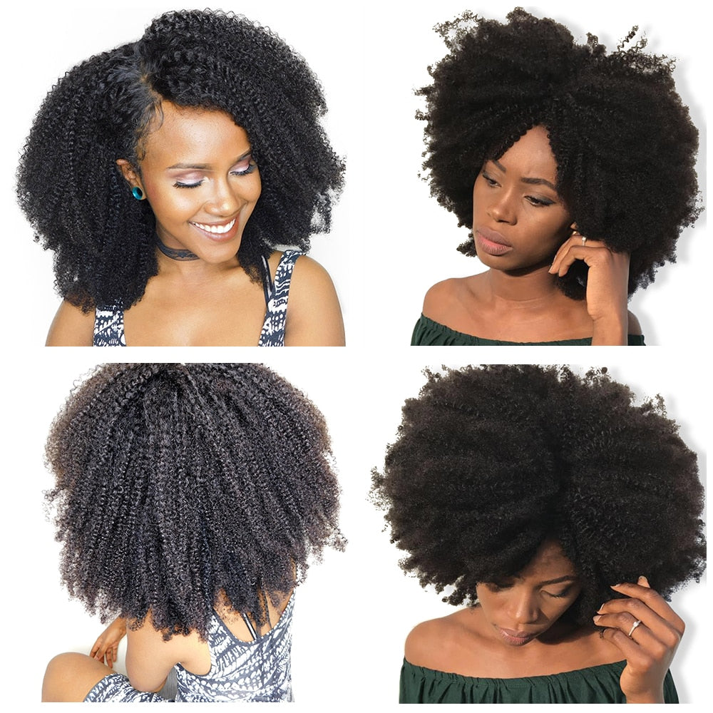 Mongolian Afro Kinky Curly Hair Weave