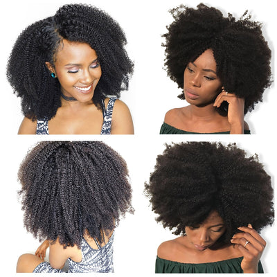 Mongolian Afro Kinky Curly Hair Weave