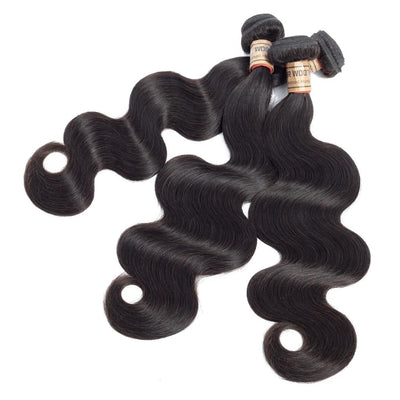 Body Wave Bundles With Closure Malaysian Human Hair