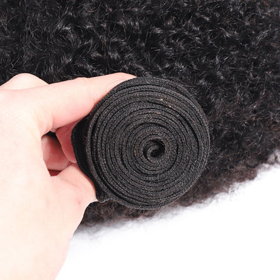 Mongolian Afro Kinky Curly Hair Bundles 8-20inch