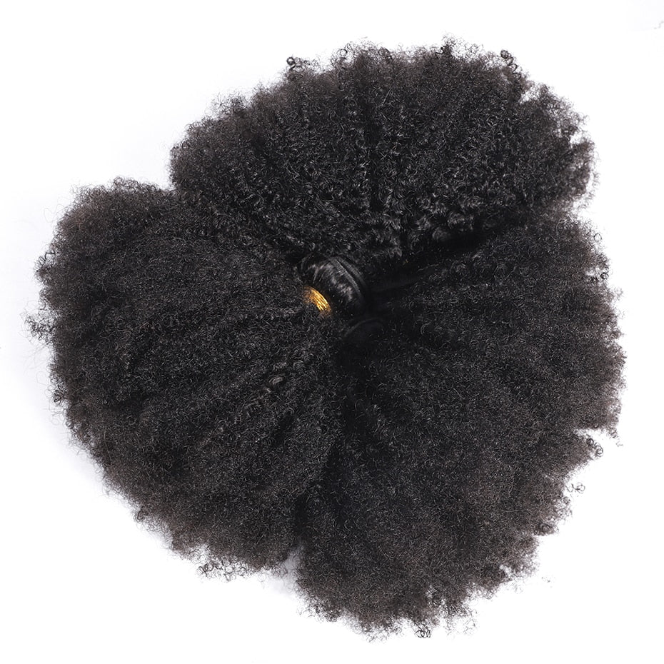 Mongolian Afro Kinky Curly Hair Bundles 8-20inch