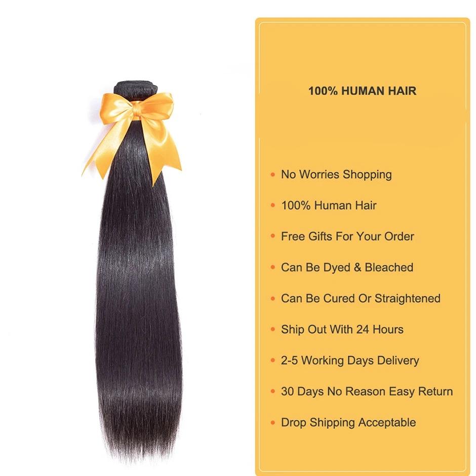 Indian Hair Straight Remy Hair Weaves