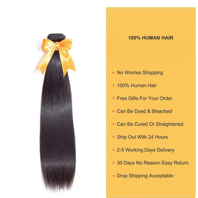 Indian Hair Straight Remy Hair Weaves