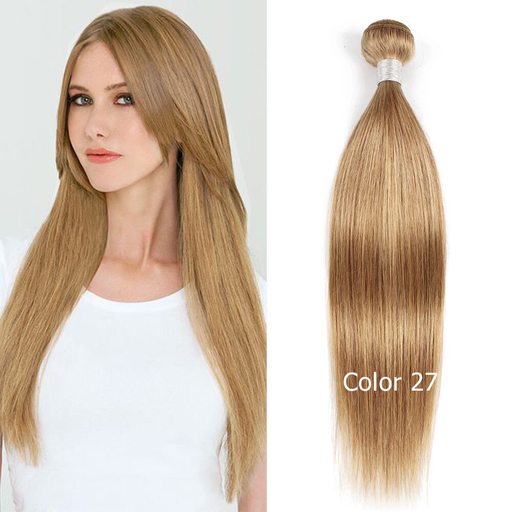 Blonde Indian Straight Hair Weave Bundles