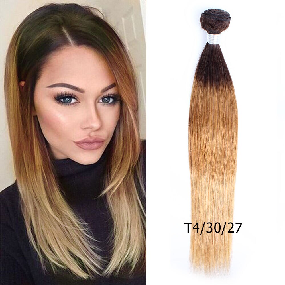 Blonde Indian Straight Hair Weave Bundles