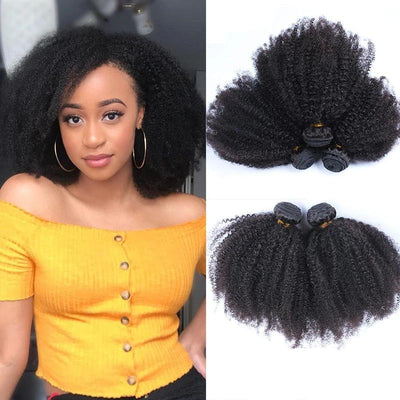Mongolian Afro Kinky Curly Hair Weave